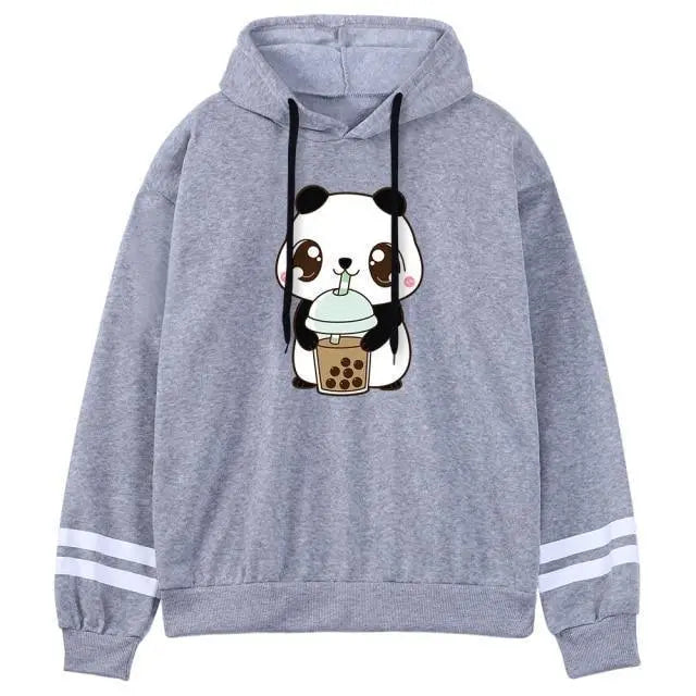 Hoody Little Drinking Milk Tea Print Hoodie Streetwear Cute Winter Clothes Women's Oversized Loose Sweatshirts Women 2021 - Treko - Casual Tracksuit, Cool Fashion, Cool Hoodies, Female Fashion, Hoodies, Jacket Hoodies, Loose Hoodies, Luxury Hoodies, Modern Hoodies, New Hoodies, Stylish Hoodies, Woman Fashion Hoodies, Women fashion, Women Hoodies- Stevvex.com