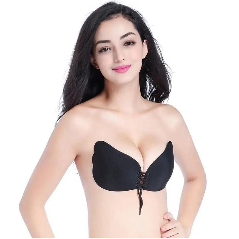 Incredible Strapless Invisible Bra Seamless Push Up Silicone Bras For Women Skin Black Lingerie Drawstring Bralette - ALLURELATION - 570, A B Cup Underwear Sexy Bra, attractive Bra, Backless Bra, Backless Breast Enhancer, Best Fit Bra, Best Sale Bra, Best Selling Bra, Best Selling ladies Undergarments, Bra, Bra for Girls, Bra For Ladies, Bra for Women, Brassiere, Female Underwear, Gift Bras, Luxury Bra, Modern Body Fit Bra, strapless bra, Vintage Style Bra, Wedding Bras, Wedding Gift - Stevvex.com