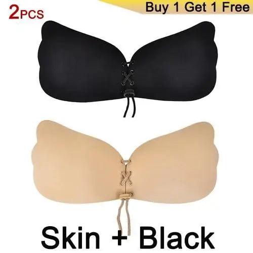 Incredible Strapless Invisible Bra Seamless Push Up Silicone Bras For Women Skin Black Lingerie Drawstring Bralette - ALLURELATION - 570, A B Cup Underwear Sexy Bra, attractive Bra, Backless Bra, Backless Breast Enhancer, Best Fit Bra, Best Sale Bra, Best Selling Bra, Best Selling ladies Undergarments, Bra, Bra for Girls, Bra For Ladies, Bra for Women, Brassiere, Female Underwear, Gift Bras, Luxury Bra, Modern Body Fit Bra, strapless bra, Vintage Style Bra, Wedding Bras, Wedding Gift - Stevvex.com