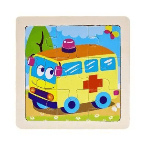 Intelligence Kids Toy Wooden 3D Puzzle Tangram for Children Baby Cartoon Animal , Traffic Puzzles Educational Learning Toys - STEVVEX Baby - baby, Birthday Gift, Christmas Gift, Educational Toy, Educational Toy for kids, kids, learning toys, New Year Gift - Stevvex.com