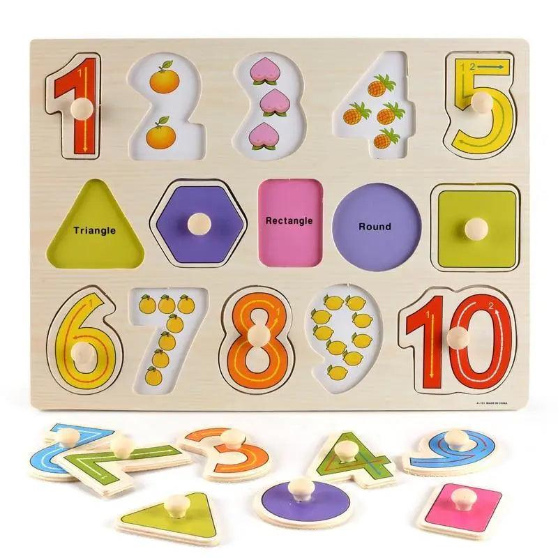 Kids 3D Puzzle Wooden Toys Colorful Geometry Shape Cognition Wood Puzzle Children Early Learning Educational Montessori Toys - STEVVEX Baby - baby, birthday gifts, brain teaser, Christmas Gift, educational bricks, educational toys, educational toys for children, educational toys for kids, Geometric Puzzles, kids, kids gifts, Montessori Toys, wooden Brick - Stevvex.com