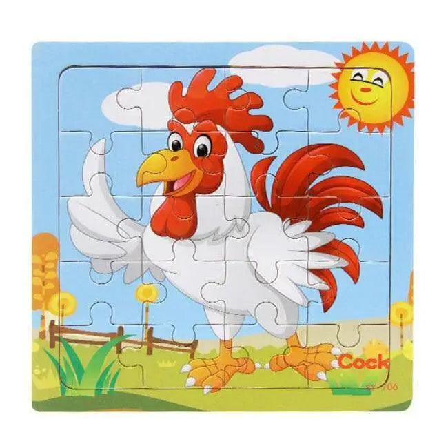 Kids Puzzle Toy Animals and Vehicle Wooden Puzzles Jigsaw Baby Educational Learning Toys for Children Gift - STEVVEX Baby - baby, birthday gifts, brain teasers, christmas gifts, Educational Learning Toy, educational toys, educational toys for kids, learning toys, learning toys for kids, puzzle, toys - Stevvex.com