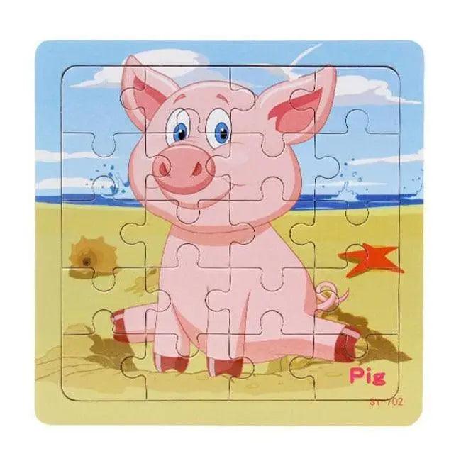 Kids Puzzle Toy Animals and Vehicle Wooden Puzzles Jigsaw Baby Educational Learning Toys for Children Gift - STEVVEX Baby - baby, birthday gifts, brain teasers, christmas gifts, Educational Learning Toy, educational toys, educational toys for kids, learning toys, learning toys for kids, puzzle, toys - Stevvex.com