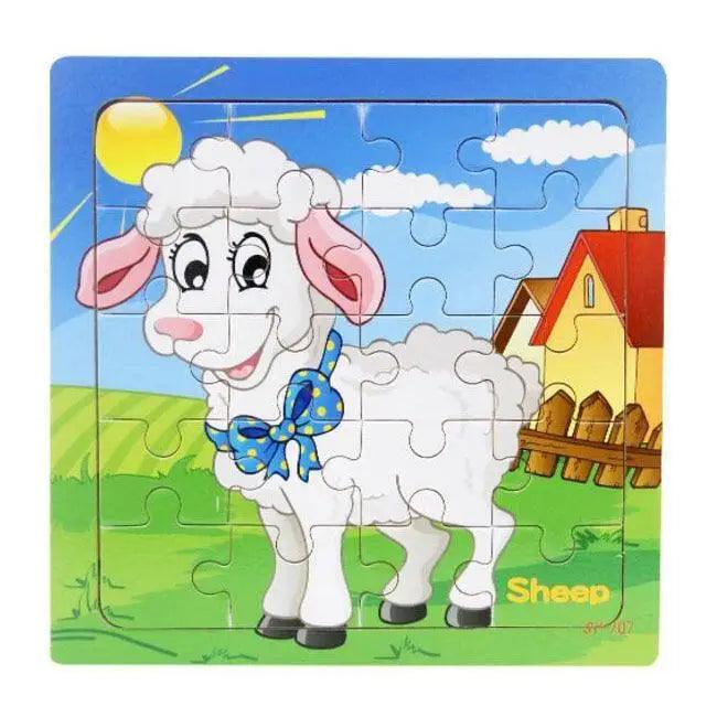 Kids Puzzle Toy Animals and Vehicle Wooden Puzzles Jigsaw Baby Educational Learning Toys for Children Gift - STEVVEX Baby - baby, birthday gifts, brain teasers, christmas gifts, Educational Learning Toy, educational toys, educational toys for kids, learning toys, learning toys for kids, puzzle, toys - Stevvex.com