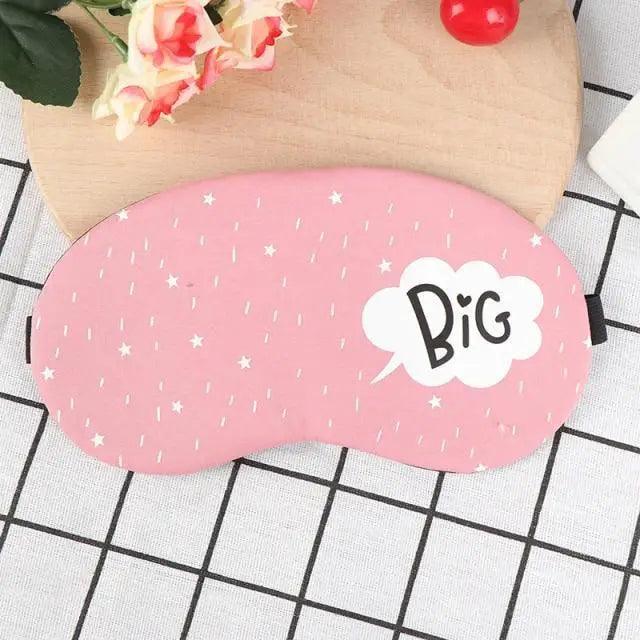 Kids Sleeping Aid Colorful Blindfold Comfortable Sleeping Mask Creative Funny Eye Patch Travel Sleep Mask Cute Cartoon