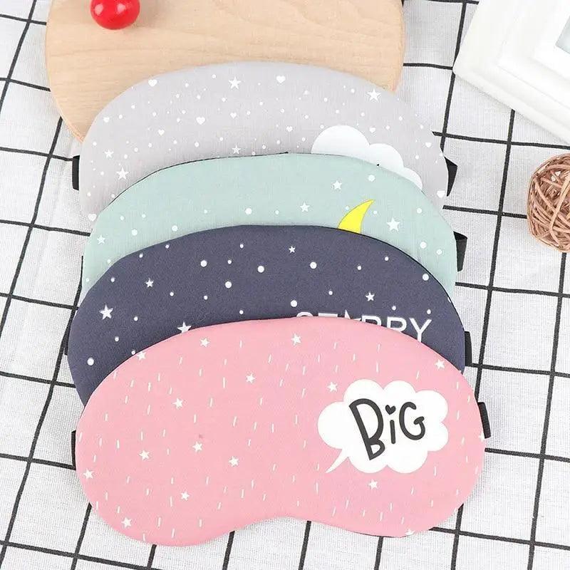 Kids Sleeping Aid Colorful Blindfold Comfortable Sleeping Mask Creative Funny Eye Patch Travel Sleep Mask Cute Cartoon