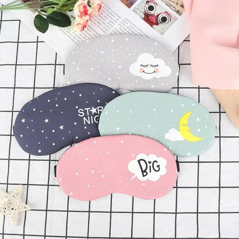 Kids Sleeping Aid Colorful Blindfold Comfortable Sleeping Mask Creative Funny Eye Patch Travel Sleep Mask Cute Cartoon