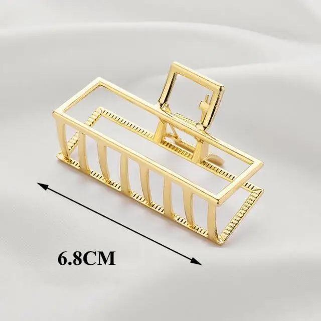 Large Luxury Ladies Metal Hair Claw Clips Women Hair Catch Barrette Jaw Clamp Beautiful Metal Half Hairpins Thick Hair