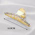 Large Luxury Ladies Metal Hair Claw Clips Women Hair Catch Barrette Jaw Clamp Beautiful Metal Half Hairpins Thick Hair