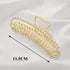 Large Luxury Ladies Metal Hair Claw Clips Women Hair Catch Barrette Jaw Clamp Beautiful Metal Half Hairpins Thick Hair