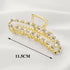 Large Luxury Ladies Metal Hair Claw Clips Women Hair Catch Barrette Jaw Clamp Beautiful Metal Half Hairpins Thick Hair