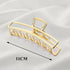 Large Luxury Ladies Metal Hair Claw Clips Women Hair Catch Barrette Jaw Clamp Beautiful Metal Half Hairpins Thick Hair