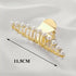 Large Luxury Ladies Metal Hair Claw Clips Women Hair Catch Barrette Jaw Clamp Beautiful Metal Half Hairpins Thick Hair