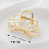 Large Luxury Ladies Metal Hair Claw Clips Women Hair Catch Barrette Jaw Clamp Beautiful Metal Half Hairpins Thick Hair