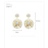 Latest Trendy Big Pearl Round Dangle Earrings For Ladies And Girls Stylish Wild Sun Earings - Female Fashion Jewelry