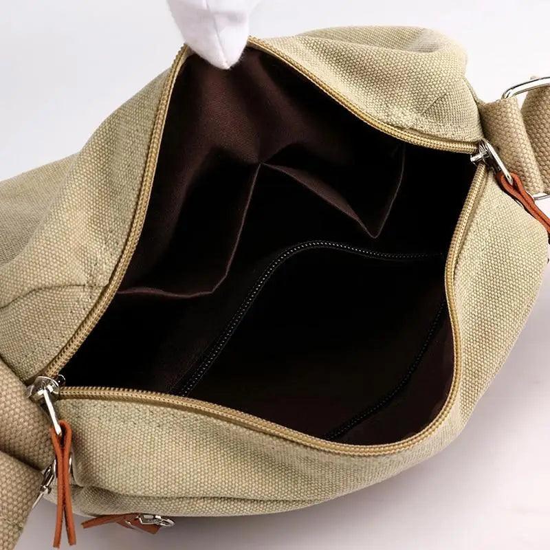 Lavish Style Canvas Crossbody Bag For Women And Girld Travel Bag Lightweighted Casual Shoulder Bag For Females - ALLURELATION - 575, Bags, bags for girls, bags for ladies, Bags in demand, Best deal on bags, Best selling Bags, business trip bag, Bussiness working Bags, Canvas Crossbody Bag, Casual Shoulder Bag, elegant bags, gift bags, hot sale bags, Lavish Style Bag for girls, Lightweighted Bag, Luxury Bag, Modern Bag, picnic bags, Travel Bag, Vintage Style bag - Stevvex.com