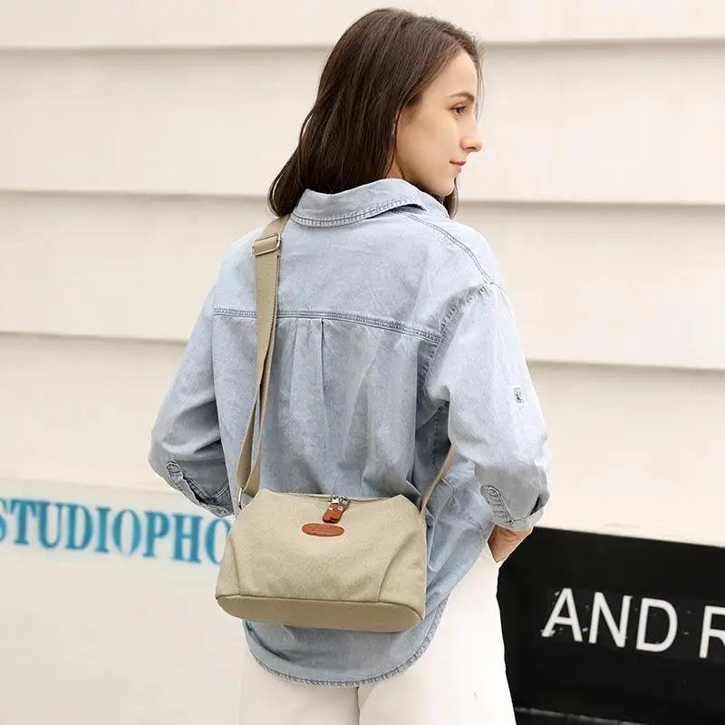 Lavish Style Canvas Crossbody Bag For Women And Girld Travel Bag Lightweighted Casual Shoulder Bag For Females - ALLURELATION - 575, Bags, bags for girls, bags for ladies, Bags in demand, Best deal on bags, Best selling Bags, business trip bag, Bussiness working Bags, Canvas Crossbody Bag, Casual Shoulder Bag, elegant bags, gift bags, hot sale bags, Lavish Style Bag for girls, Lightweighted Bag, Luxury Bag, Modern Bag, picnic bags, Travel Bag, Vintage Style bag - Stevvex.com