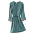 Lightweight Pink Women Sleepwear Classic Design Silk Bathrobe Lace Trim Bridesmaid Bride Party Robes - Green / M