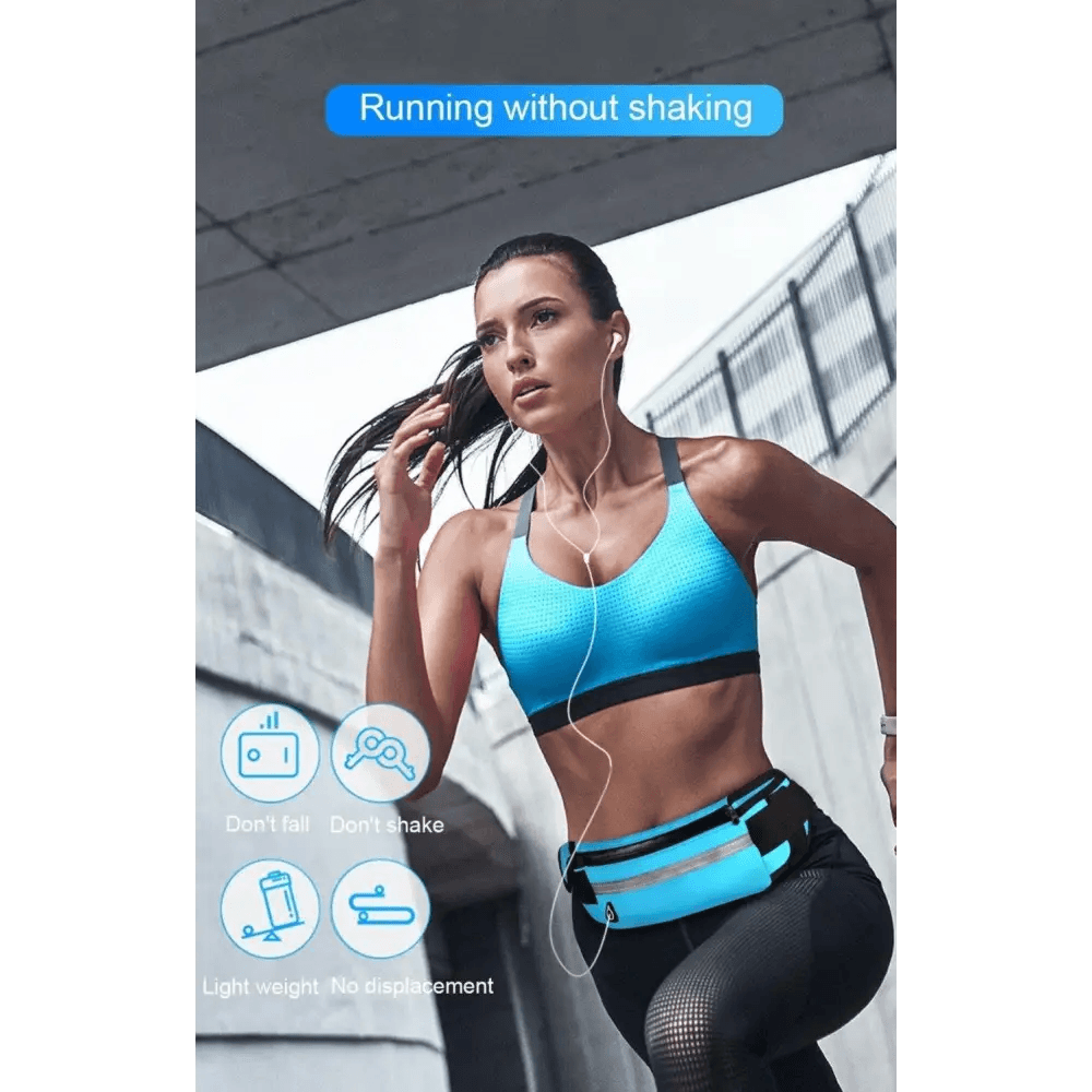 Lightweight Sports Running Waist Bag Unisex Belt Bag Waterproof Fanny Pack Bright Colors Fitness Workout Waist Bag