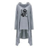 Long Sweatshirts Woman Irregular Letters Halloween Tops Hoodies Thick Funny Loose Creative Comfortable - Treko - Cool Fashion, Cool Hoodies, Hoodies, Hoodies And Pants, Hoodies Sweatshirts, Jacket Hoodies, Loose Hoodies, Luxury Hoodies, Modern Hoodies, Multi Pockets Hoodies, New Hoodies, New Sweatshirt, Stylish Hoodies, Sweatshirt, Women hoodie, Zipper Hooded- Stevvex.com