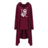 Long Sweatshirts Woman Irregular Letters Halloween Tops Hoodies Thick Funny Loose Creative Comfortable - Treko - Cool Fashion, Cool Hoodies, Hoodies, Hoodies And Pants, Hoodies Sweatshirts, Jacket Hoodies, Loose Hoodies, Luxury Hoodies, Modern Hoodies, Multi Pockets Hoodies, New Hoodies, New Sweatshirt, Stylish Hoodies, Sweatshirt, Women hoodie, Zipper Hooded- Stevvex.com