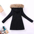 Luxurious Autumn Winter Women Cotton Jacket Padded Casual Slim Coat Emboridery Hooded Size 3XL Wadded Overcoat