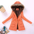 Luxurious Autumn Winter Women Cotton Jacket Padded Casual Slim Coat Emboridery Hooded Size 3XL Wadded Overcoat