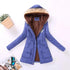 Luxurious Autumn Winter Women Cotton Jacket Padded Casual Slim Coat Emboridery Hooded Size 3XL Wadded Overcoat