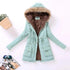 Luxurious Autumn Winter Women Cotton Jacket Padded Casual Slim Coat Emboridery Hooded Size 3XL Wadded Overcoat