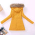 Luxurious Autumn Winter Women Cotton Jacket Padded Casual Slim Coat Emboridery Hooded Size 3XL Wadded Overcoat