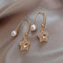 Luxurious Crystal Moon Pearl Women’s Earrings Lavish Style Partywear For Ladies And Girls Fashionable Design - 18