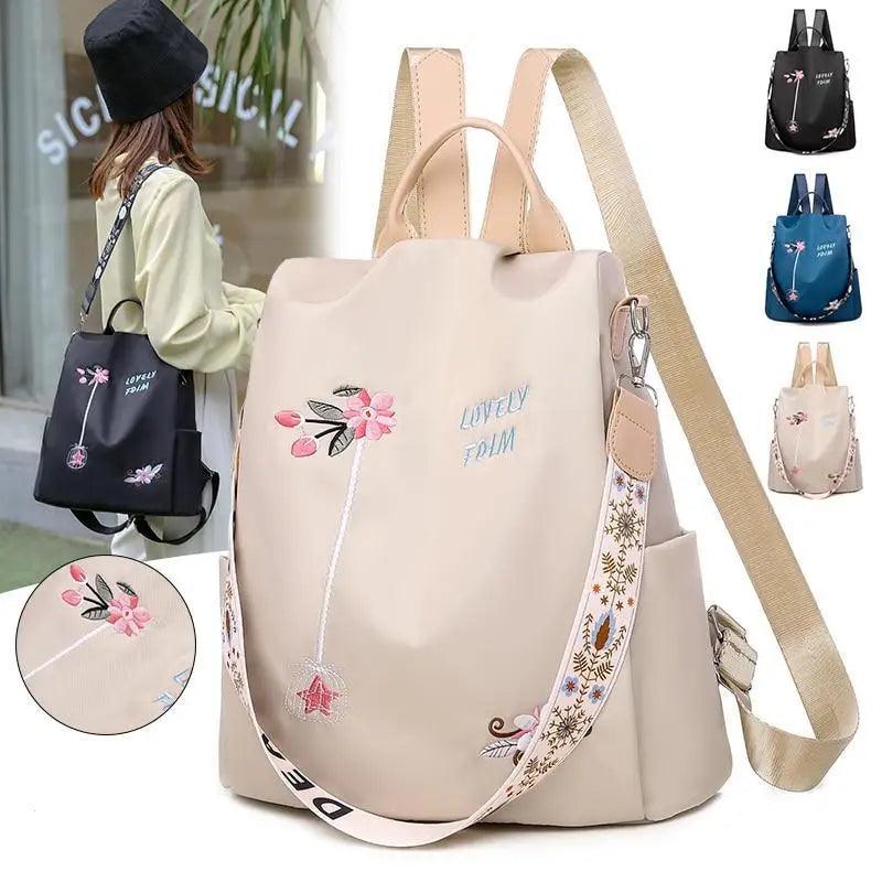 Luxurious Waterproof Women’s Backpack Fashionable Anti - theft Women Backpacks Nice Print School Bag High Quality