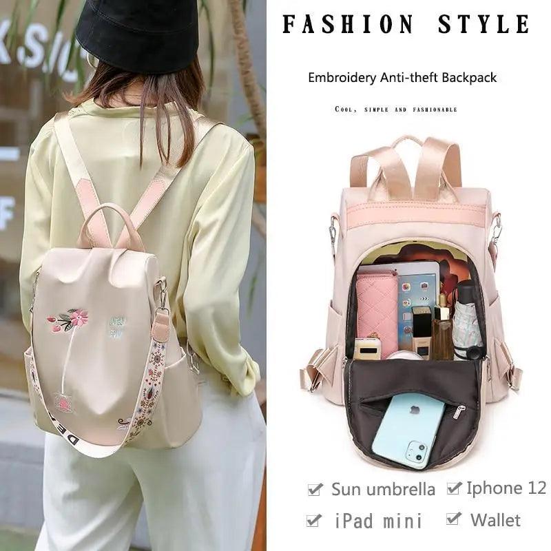 Luxurious Waterproof Women’s Backpack Fashionable Anti - theft Women Backpacks Nice Print School Bag High Quality