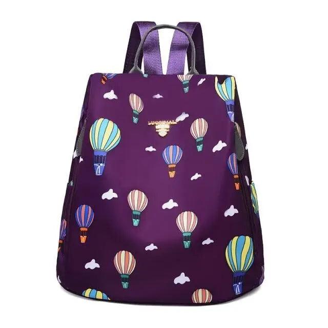 Luxurious Waterproof Women’s Backpack Fashionable Anti - theft Women Backpacks Nice Print School Bag High Quality