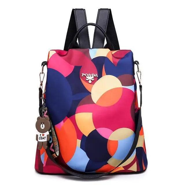 Luxurious Waterproof Women’s Backpack Fashionable Anti - theft Women Backpacks Nice Print School Bag High Quality