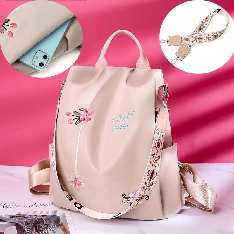 Luxurious Waterproof Women’s Backpack Fashionable Anti - theft Women Backpacks Nice Print School Bag High Quality