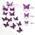 Luxury 3D Wall Stunning 12Pcs 4D Hollow Butterfly Wall Sticker Home Decoration Wall Stickers wedding Party Wedding