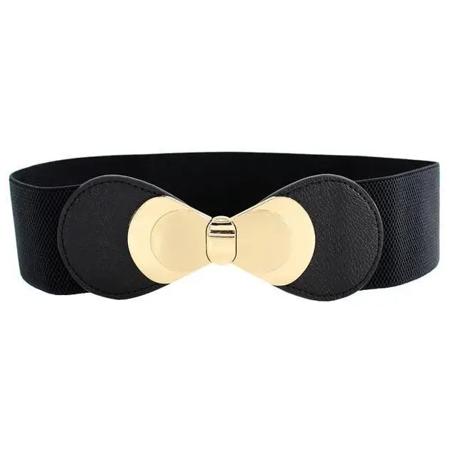 Luxury Black Elastic Women Belt Unique Belt Stretch Waistband Stylish Women Vintage Waist Belts - STEVVEX Fashion - 702, belt, belt for women, belts, black belt, black elastic belt, casual belt, classic belt, elastic belt, elegant belt, elegant black belt, fashion belt, party belt, retro belt, stretchy belt, stylish belt, trendy belt, vintage belt, waistband, waistband for women, women belts - Stevvex.com