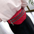 Luxury Black PU Leather Fashion Women Waist Bag Waterproof Fanny Pack Beautiful Design Fanny Pack Cool Travel Waist Bag