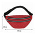 Luxury Black PU Leather Fashion Women Waist Bag Waterproof Fanny Pack Beautiful Design Fanny Pack Cool Travel Waist Bag