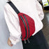 Luxury Black PU Leather Fashion Women Waist Bag Waterproof Fanny Pack Beautiful Design Fanny Pack Cool Travel Waist Bag