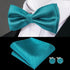 Luxury Butterfly Beige Silk Bow Ties For Men Gentlemens Cufflinks Set Elegant Design Wedding Party Bowties For Tuxedo