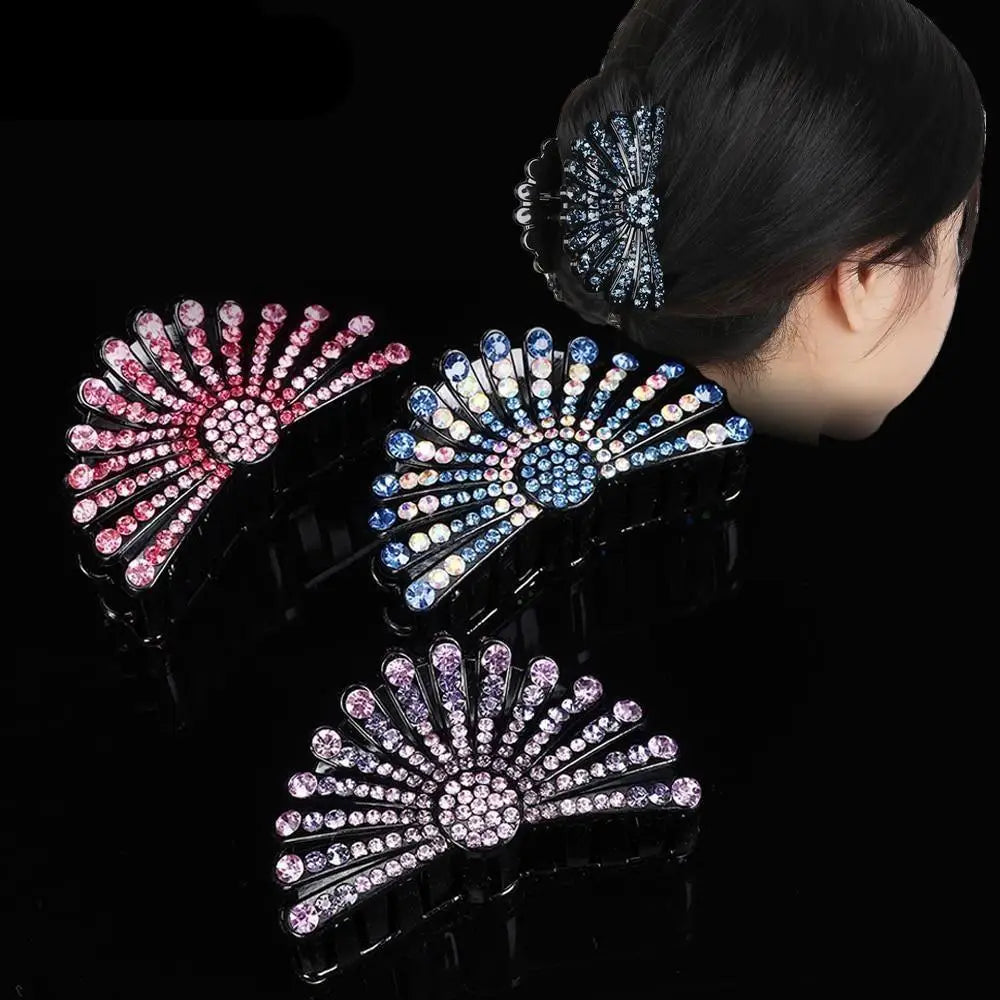 Luxury Charming Women Hair Claws Shiny Elegant Hair Clips Fashion Hair Accessories Party Hair Claws - STIL7577KJHFF