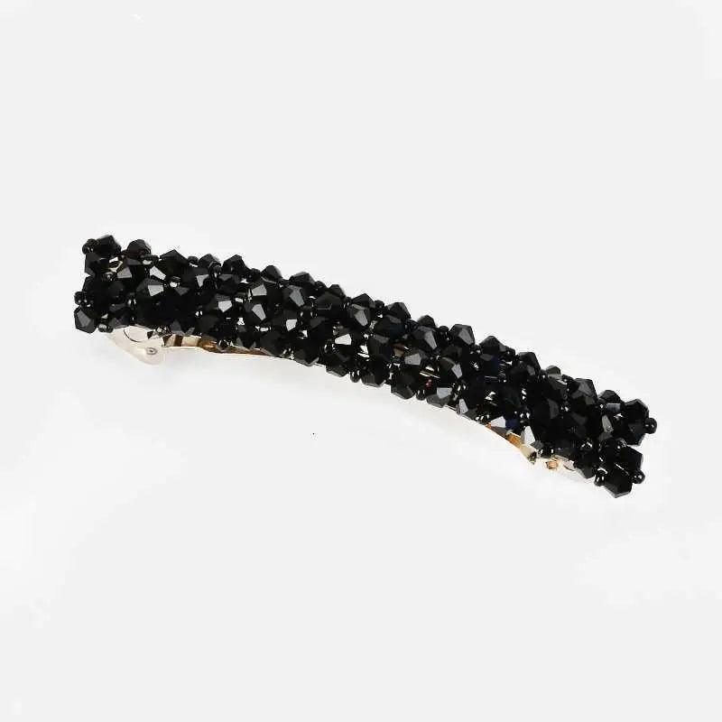 Luxury Crystal Spring Hair Clips Pins Handmade Beads Hair Barrettes For Women Trendy Rhinestone Barrettes