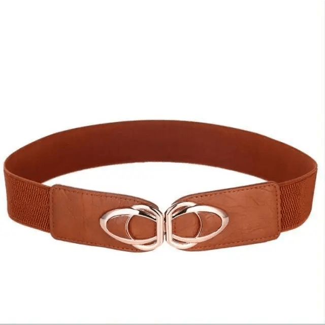 Luxury Elastic PU Leather Wide Belts For Women Fashion Stretchy Thick Waist Dress Plus Size Waistbands For Women - STEVVEX Fashion - 702, belt, belts, belts for women, casual belt, classic belt, elastic belt, elegant belt, fashion belt, luxury belt, metal buckle belt, new design belt, party belt, plus size belt, PU leather belt, retro belt, stretchy belt, thick belt, trendy belt, unique belt, vintage belt, women belts, women elastic belt - Stevvex.com