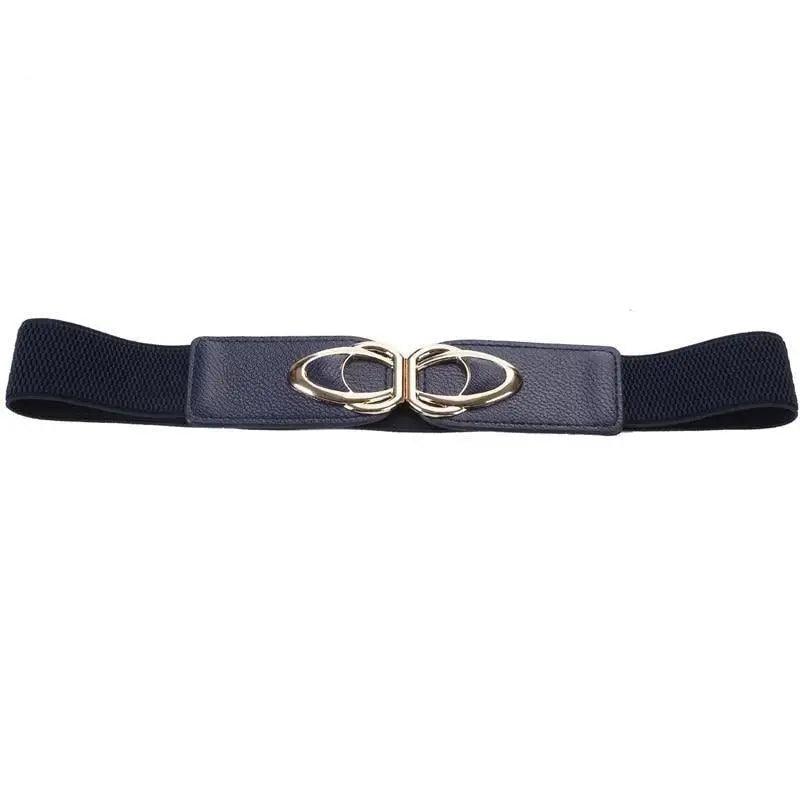 Luxury Elastic PU Leather Wide Belts For Women Fashion Stretchy Thick Waist Dress Plus Size Waistbands For Women - STEVVEX Fashion - 702, belt, belts, belts for women, casual belt, classic belt, elastic belt, elegant belt, fashion belt, luxury belt, metal buckle belt, new design belt, party belt, plus size belt, PU leather belt, retro belt, stretchy belt, thick belt, trendy belt, unique belt, vintage belt, women belts, women elastic belt - Stevvex.com