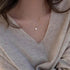 Luxury Fashion Simple Round Zircon 925 Sterling Silver Shiny Diamond Necklace Rolo Necklace Jewelry For Women Birthday