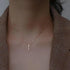 Luxury Fashion Style 925 Sterling Exquisite Silver Simple Geometric Cubic Zircon Clavicle Chain Necklace Choker