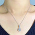 Luxury Female Water Drop Pendant Necklace Cute Silver Color Zircon Long Necklace Fashion Bride Wedding Necklaces - STEVVEX Juwelery - bridal accessories, bridal fashion, Drop necklace, female water drop pendant, jewelry, juwelery, necklace, wedding necklaces, women accessories, women fashion, zircon long necklace - Stevvex.com