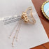 Luxury Flower Butterfly Pearls Tassel Metal Hair Claws For Women Stylish Barrettes Hair Clip Large Hair Catch Clip Hair